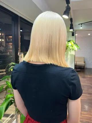 ミディアム カラー ハイトーン/ボブ 🎀sonokaのヘアスタイル