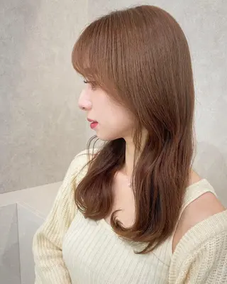 ロング カラー 🇰🇷韓国レイヤー ケアカラー／田川佑紀のヘアスタイル