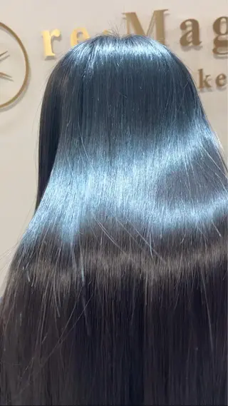 セミロング カラー ヘアアレンジ キッズ 横浜関内髪質改善 re:Magoのヘアスタイル