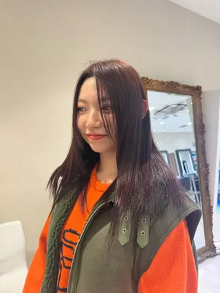 ロング カラー さら艶レイヤーカット 🩶Suzuneのヘアスタイル