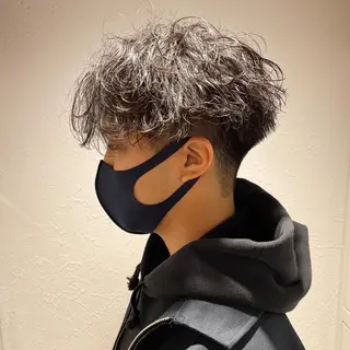 ショート カラー パーマ ヘアアレンジ メンズ キッズ ネイル マツエク・マツパ スパイキー/フェザー /波巻き/かいとのヘアスタイル