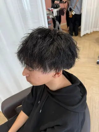 ショート パーマ 【似合わせ】 藤原 拓徒のヘアスタイル