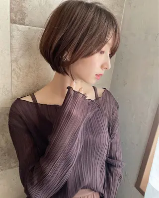 ショート カラー ❤️ブリーチなし💚 ダブルカラー平野実花のヘアスタイル