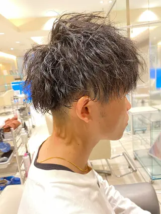 パーマ メンズ メンズパーマ 副店長ユウタのヘアスタイル