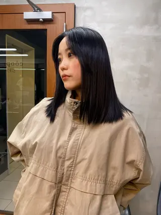 セミロング カラー YUUKI/ウルフ .ボブパーマのヘアスタイル