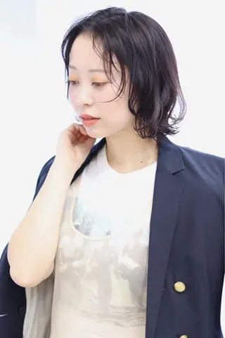 ミディアム カラー 暖色カラー💞 菊地しおんのヘアスタイル