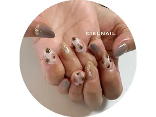 セミロング cielnail 祇園のネイルデザイン
