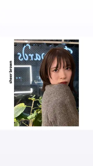 ミディアム カラー hiro【沿線で叶う 似合わせhair】のヘアスタイル