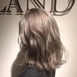 ミディアム カラー LUXBE LUCE ひなののヘアスタイル
