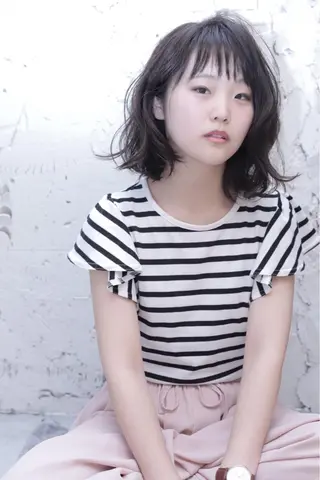 ミディアム 中山 泰徳のヘアスタイル
