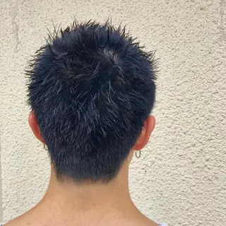 ショート カラー メンズ ニュアンスパーマ/ レイヤー/茶屋町のヘアスタイル