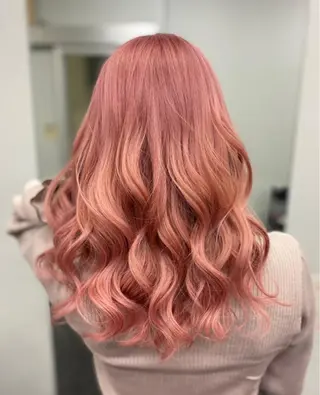 セミロング カラー ヘアアレンジ メンズ キッズ ネイル マツエク・マツパ 🧡可愛い色落ち🧡 ハイトーン特化🧡のヘアスタイル