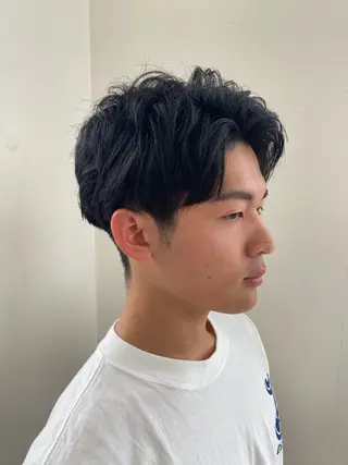 ミディアム メンズ メンズサロン soshiのヘアスタイル