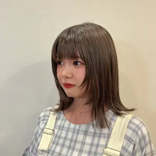 ミディアム 田中 結月のヘアスタイル
