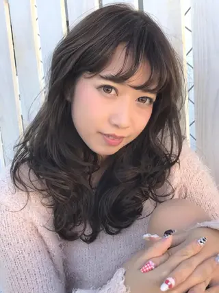 ショート ミディアム セミロング ロング カラー 白髪ぼかしハイライト バレイヤージュヤマトのヘアスタイル