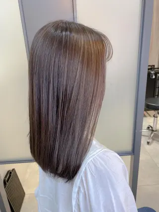 セミロング カラー 【透明感、艶髪】西村 有司のヘアスタイル