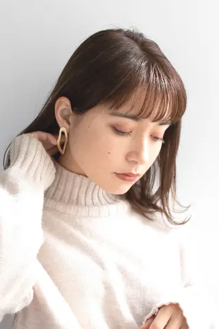ミディアム カラー LOOP hairのヘアスタイル