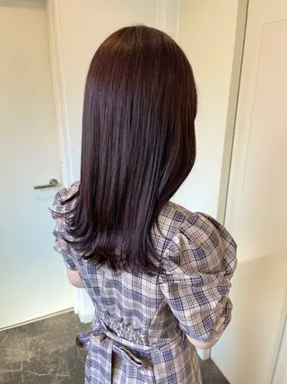 セミロング カラー warme𓂂𓂃 静岡のヘアスタイル