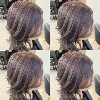 ミディアム カラー ヘアアレンジ 🦋レイヤー特化/ 羽エク/ナツミ🦋のヘアスタイル