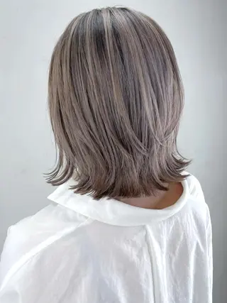 ミディアム カラー パーマ ヘアアレンジ ITbyALBUM 中野店のヘアスタイル