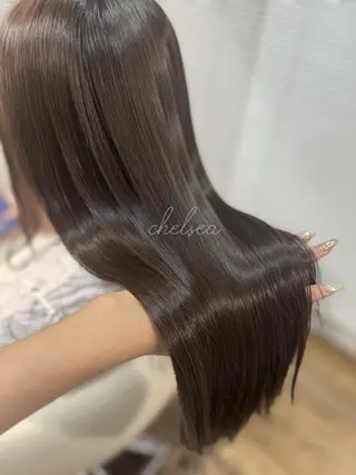 ロング 髪質改善チェルシー 表参道💎縮毛矯正のヘアスタイル