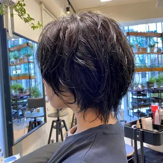 ショート カラー パーマ ヘアアレンジ 【ダメージレス施術】 【透明感】北村 拓也のヘアスタイル