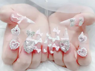 ネイル MoMoA Nail ネイル長さ出し専門店のネイルデザイン