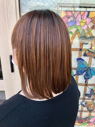 ミディアム 鷺沼駅徒歩1分 キシタクのヘアスタイル