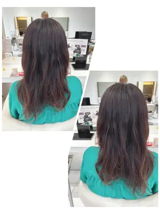 ロング パーマ 縮毛矯正&髪質改善 西野のヘアスタイル