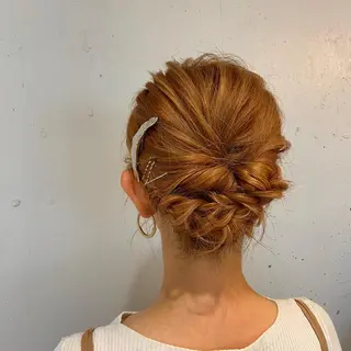 セミロング ヘアアレンジ なかまみさと 🌼極上ヘッドスパのヘアスタイル