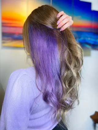 ロング カラー ヘアアレンジ 次世代シールエクステ 錦糸町 小泉 朋之のヘアスタイル
