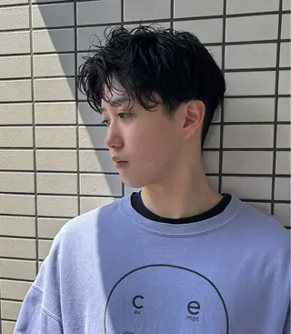 ショート パーマ メンズ 渋谷/原宿/メンズ/ コヤマトモヤのヘアスタイル