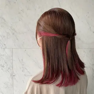 ミディアム カラー 💛似合わせカット カラー💛 amiのヘアスタイル