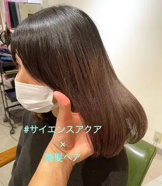 ミディアム カラー パーマ 過去一の柔髪ヘア 🌿einshairのヘアスタイル