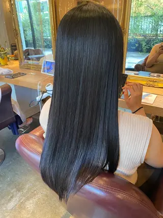 ロング カラー 髪質改善/美髪矯正 林田和真のヘアスタイル