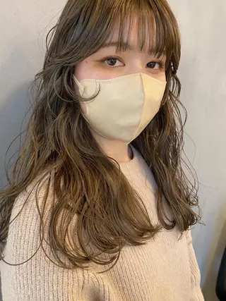 ミディアム カラー 砂原 ひよりのヘアスタイル