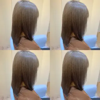 ミディアム カラー 金島 青のヘアスタイル