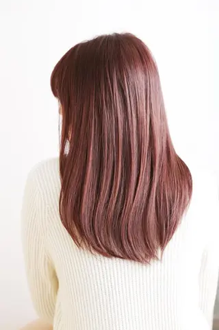 セミロング ロング カラー タジマ ヤスヒサのヘアスタイル