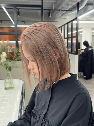 ミディアム カラー ブリーチ　ハイトーン 特化🌈フジタハルキのヘアスタイル