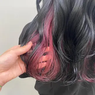 セミロング カラー サロウィン新宿三丁目East所属・顔周りレイヤー/新宿 /モテ艶カラー/航介のヘアスタイル