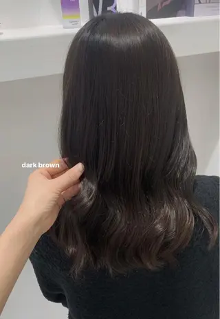 セミロング カラー ブリーチなしWカラー /レイヤー🎀マリノのヘアスタイル