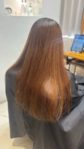 ロング 【完全個室】髪質改善 暖色カラー/山崎唯奈のヘアスタイル