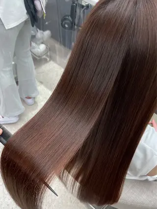 ロング りきと🦋河原町 縮毛矯正/艶カラーのヘアスタイル
