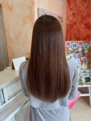 ロング カラー 、 、のヘアスタイル