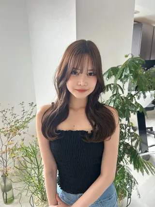 セミロング カラー ♡透明感/艶カラー /haruka♡のヘアスタイル