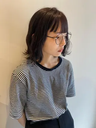 ミディアム カラー パーマ 当日予約大歓迎💗 依田瑞希のヘアスタイル