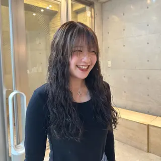 ロング パーマ ショートカット/ レイヤー/齋藤大貴のヘアスタイル