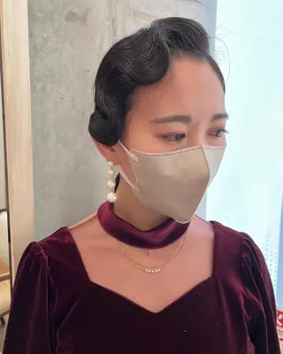 セミロング ヘアアレンジ サソウ ユリエ🥥のヘアスタイル