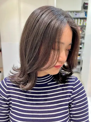 ミディアム Yuka/Aujua ソムリエ/髪質改善のヘアスタイル