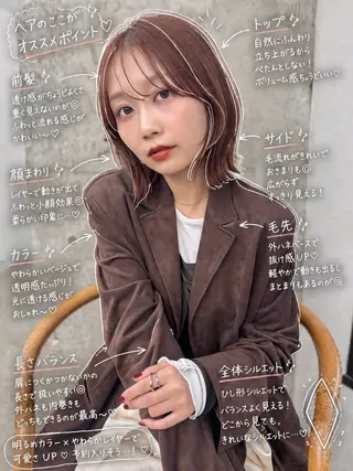 ショート 艶髪／レイヤー／ 垢抜け🩵／MARIのヘアスタイル